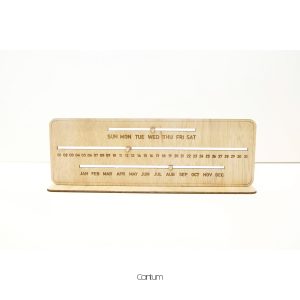 Anya Wooden Desk Calendar