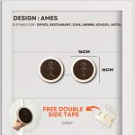 AMES Walnut wood Toilet sign MEN WOMEN OKU