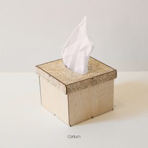 Veronica Wooden Tissue Box