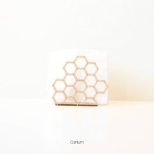 Honeycomb Wooden Tissue Holder