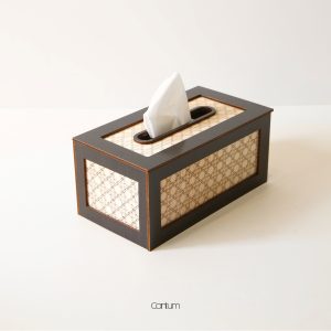 Rattan Wooden Tissue Holder