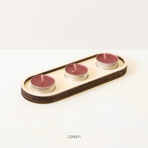 Airin Wooden Candle Holder