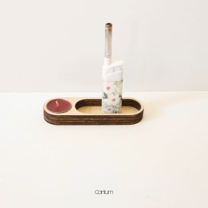 Anold Wooden Candle Holder