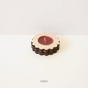 Amy Wooden Candle Holder