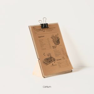 Kaia Wooden Menu Holder