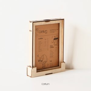 Kate Wooden Menu Holder