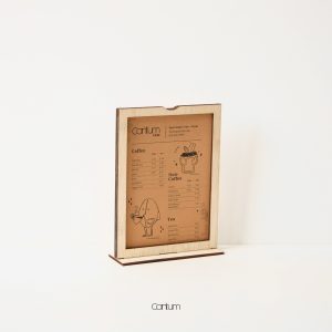 Kelly Wooden Menu Holder