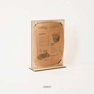 Kuni Wooden Menu Holder