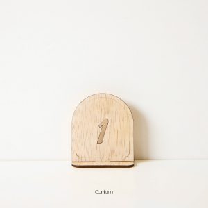 Wooden Table Number - D1