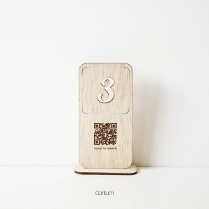 Wooden Table Number - D3