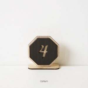 Wooden Table Number - D4