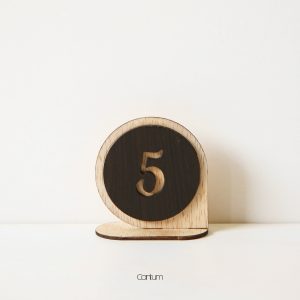 Wooden Table Number - D5