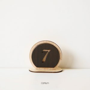 Wooden Table Number - D7