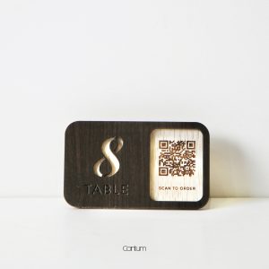 Wooden Table Number - D8
