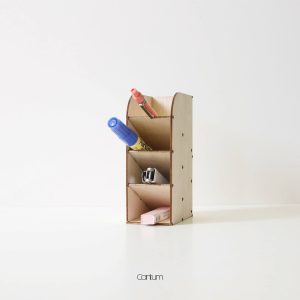 Ava Wooden Pen Holder – Personalized Desk Organizer | Custom Engraved Office Accessory