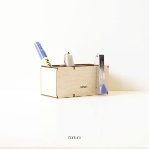 Darry Wooden Pen Holder – Personalized Desk Organizer | Custom Engraved Office Accessory